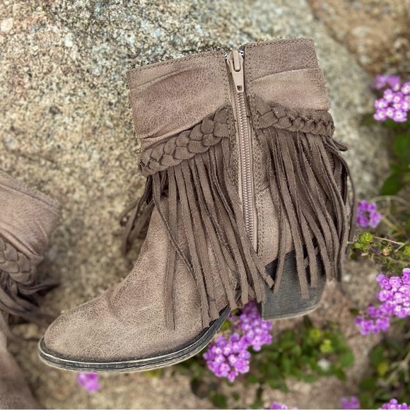 Darling Fringe Boots in Vegan Bullhide - Picture 8 of 12